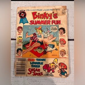 Binkys Summer Fun Vintage comic 1982